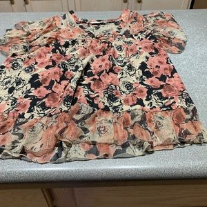 A floral woman’s blouse